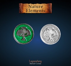 Legendary Metal Coins: Nature (Tree) Element Set