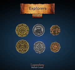 Legendary Metal Coin Set Explorers